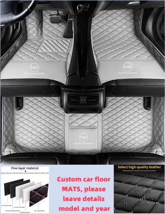 For Cadillac All Models Car Floor Mats Carpets Waterproof Cargo Liners Custom - Imagem 3 de 4