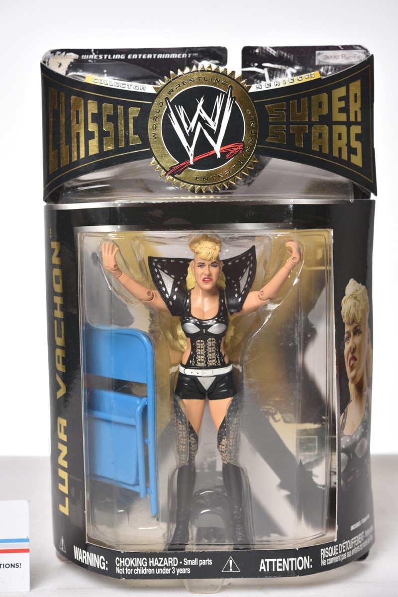 WWE WWF Luna Vachon Jakks Classic Superstars Series 13 2006 rare