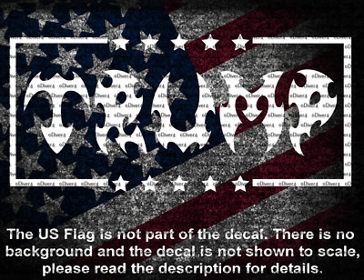 Trump Tribal Font Design 1 Car Truck Window Vinyl Decal US Seller MAGA