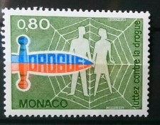 Monaco Timbre N°1074 Lutte Contre la Drogue / NEUF** / 1976
