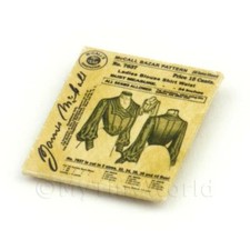 Dolls House Miniature Victorian Dress Pattern Packet
