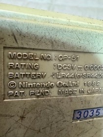 OIL PANIC OP-51 Nintendo Game