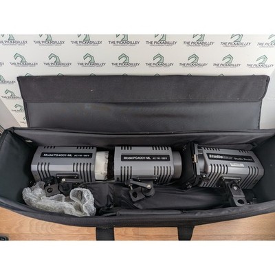 Photogenic StudioMax PG4001-ML AC Studio Strobe Lighting Kit 3-Light Set Gray