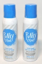 LOT 2 Punky Colour Temporary Hair Color Spray BENGAL BLUE 3.5 oz Each NEW SEALED