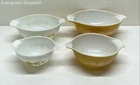 Set of 4 Pyrex Butterfly Gold Cinderella Nesting Mixing Bowls