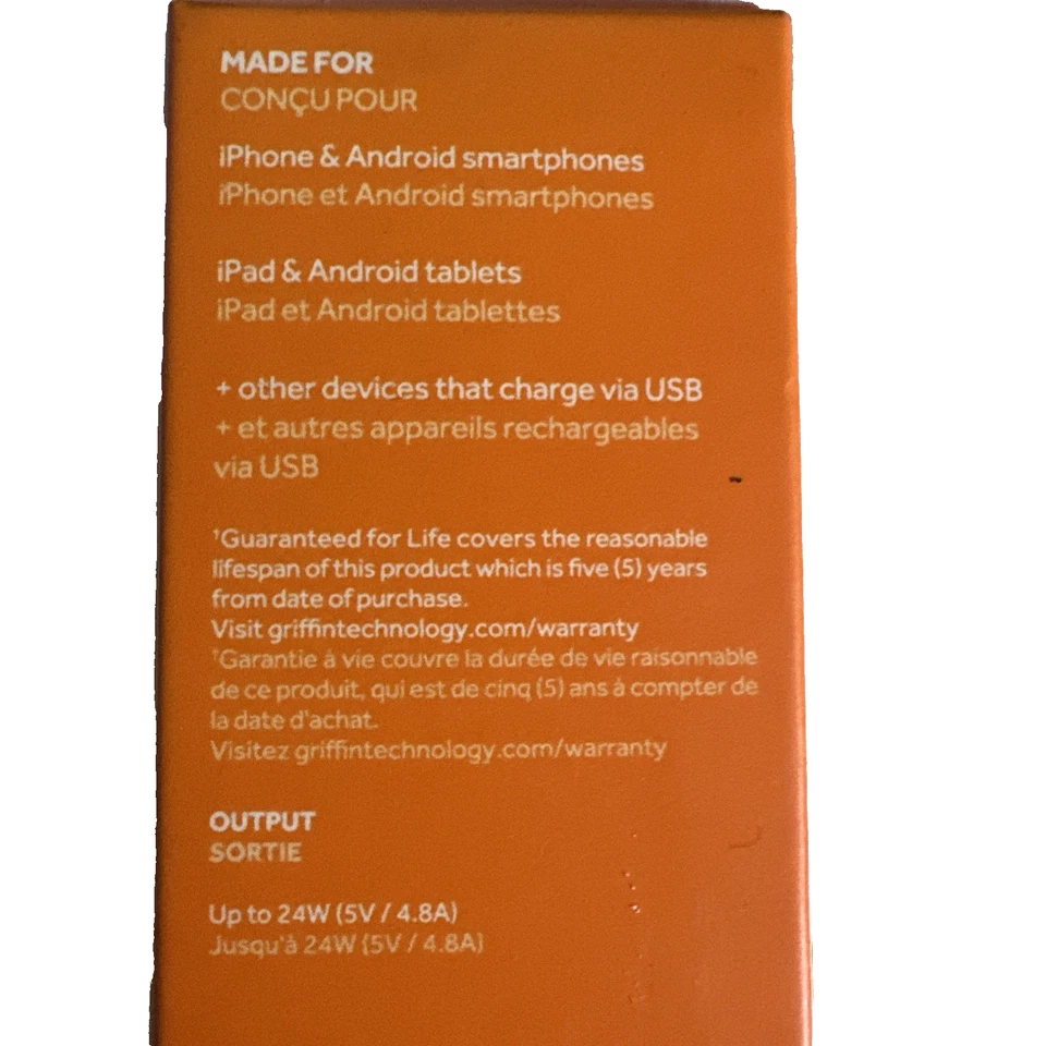 Cargador de coche Griffin, Power Jolt, doble USB-A 24 vatios Foto 3 de 3