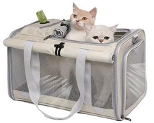 Pet Carrier Bag for Cats  Small Dogs, Airline Approved Travel Cat Carrier wi...