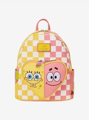 Loungefly Nickelodeon SpongeBob & Patrick Best Friends Heart Mini Backpack NWT