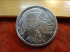 Buffalo Indian Design Golden State Mint 1 Oz .999 Silver Bullion Round Lot A