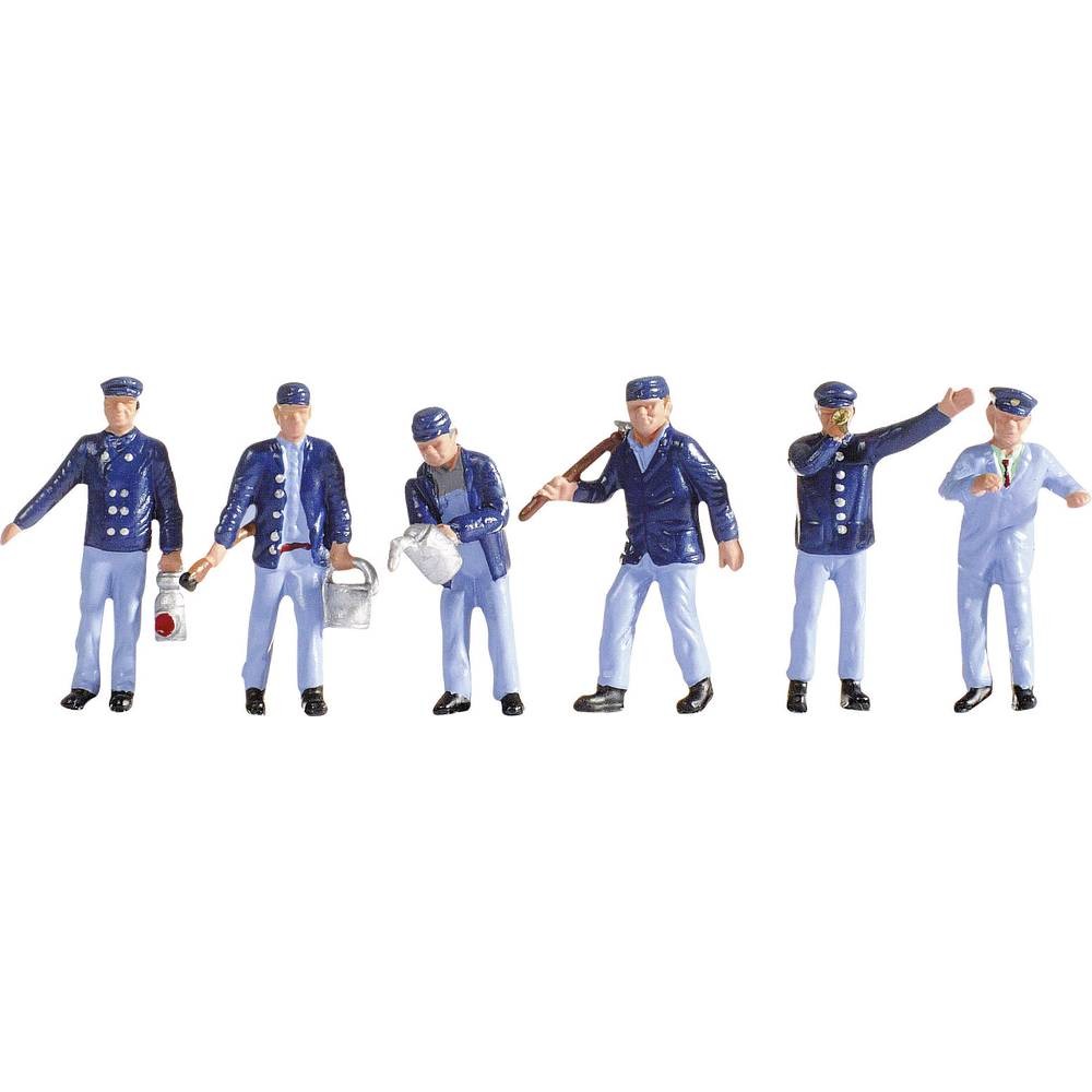 Figurines conducteur de locomotive et agents de manœuvre pour voies TT