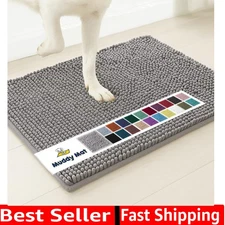 Ultra Absorbent Non-Slip Chenille Mat – Perfect for Indoor Entryways 30"x19"