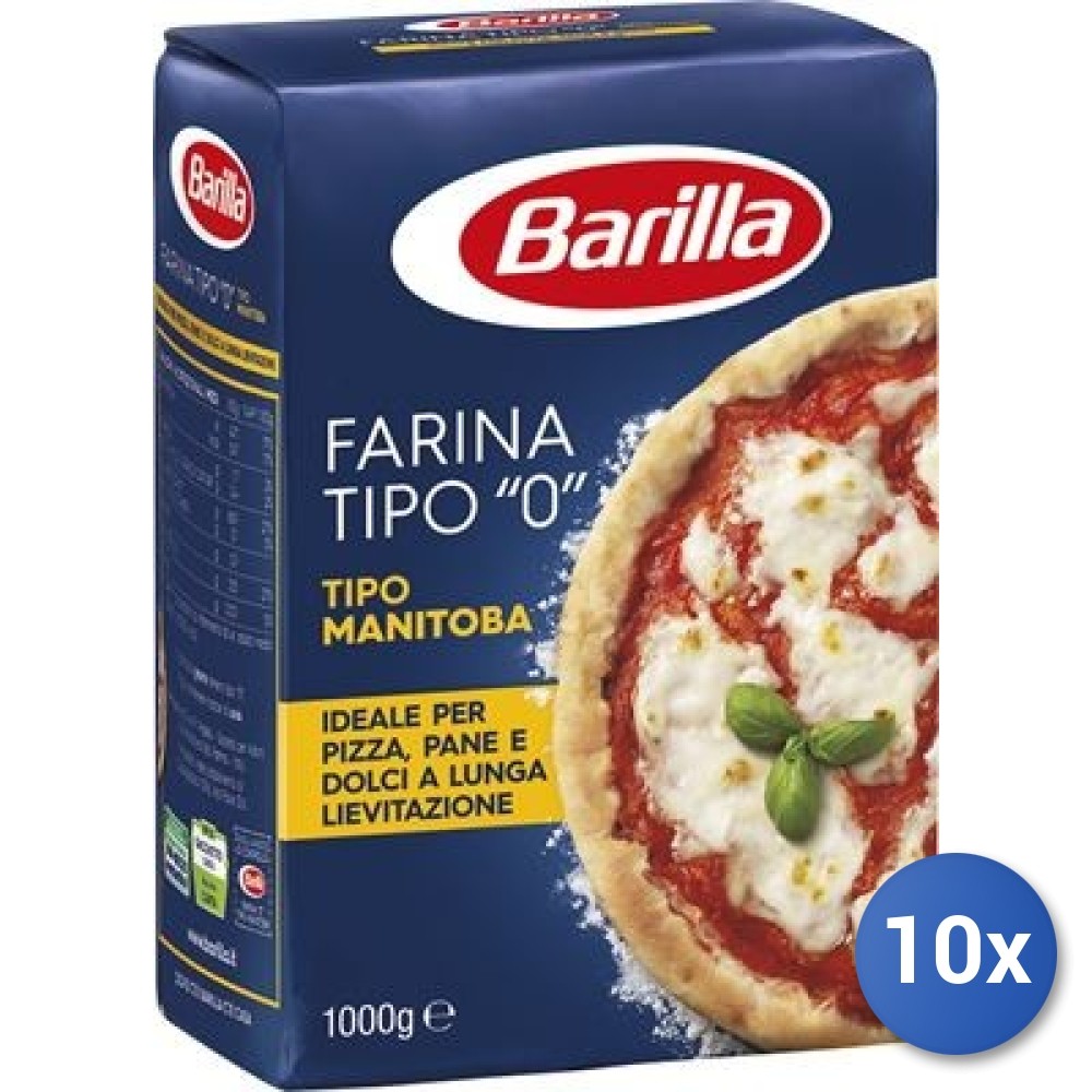 10X Multipack Barilla Manitoba Flour 0 Kg 1 Pizza