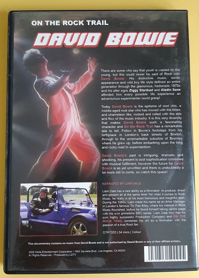 DAVID BOWIE : ON THE ROCK TRAIL ☆ Music DVD ☆ - Image 4 of 4