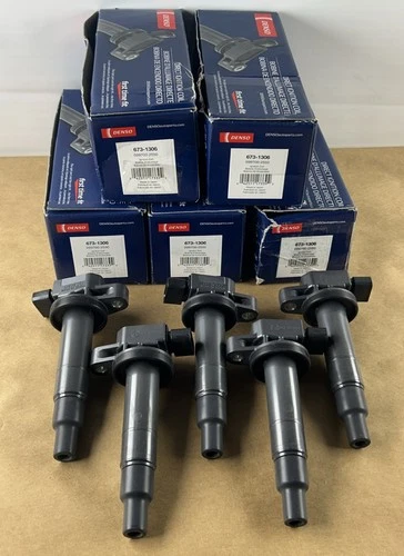 5PCS DENSO 673-1306 Ignition Coils 90919-02240 Toyota Scion 1.5L