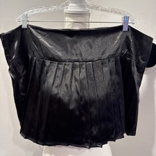 Janet  s Closet Pleated Mini Skirt Crossdresser Transgender Cosplay Size Xl Black