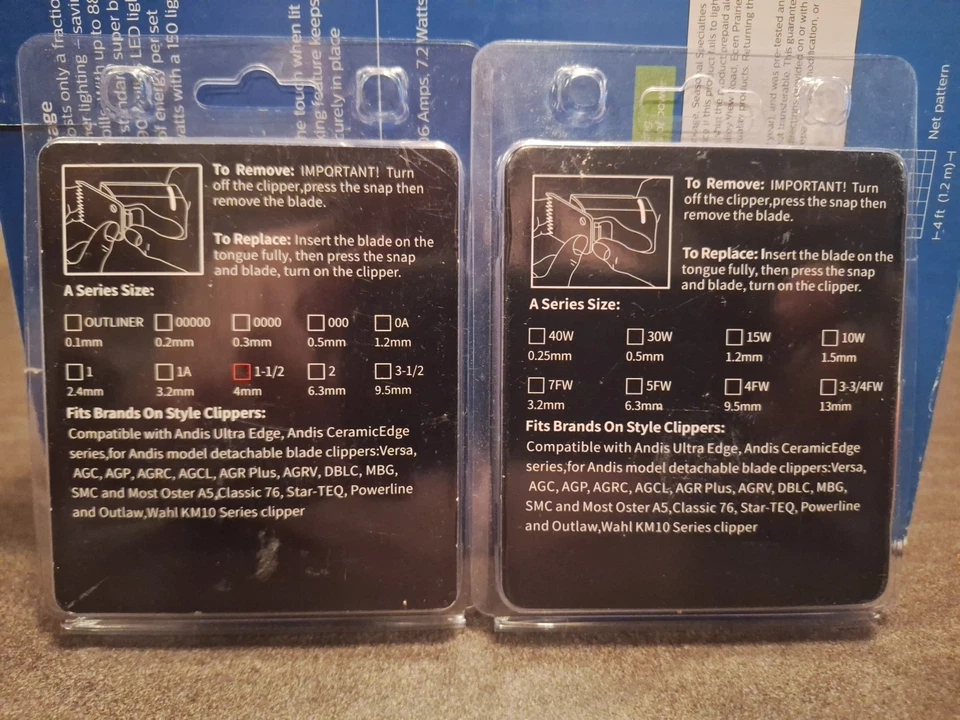 Cuchillas de cortadora de cerámica desmontables 3 1/2 9,5 mm, 1 1/2 4 mm, 10 1,5 mm 7FW hoja. Foto 4 de 4