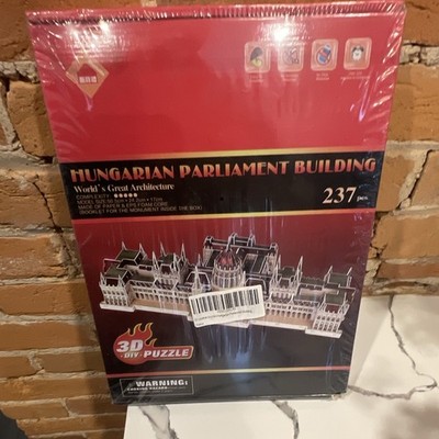 3D Puzzle DIY Hungarian Parliament Building 3D Puzzle Model Kit 237pc Paper/EPS