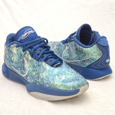 Nike LeBron James XXI 21 Abalone FN0708400 Industrial Blue Green Mens Size 9.5