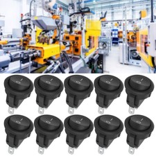 10pcs 23mm Mini Rocker Switches 3Pin 2Position Round Boat Mini ONOFF