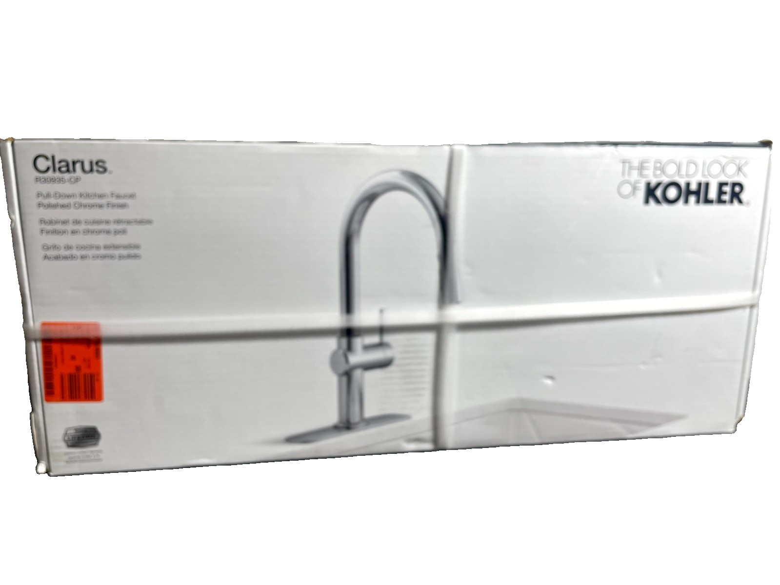 Kohler Clarus Single Handle Pull Down Kitchen Faucet Polishe