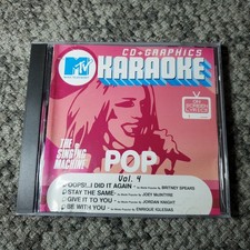MTV Karaoke Pop Vol. 4 CD 2001 The Singing Machine CD Graphics
