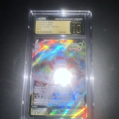Duraludon VMAX CGC Pristine 10 Crown Zenith Holo 104/159
