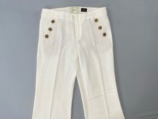 Elevenses by Anthropologie The Brighton Flare Linen Blend Pants. Women's 2, EUC