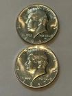 LOT OF (2) 1967 PROOF Kennedy 40% Silver Half Dollars GEM (excellent specimens)