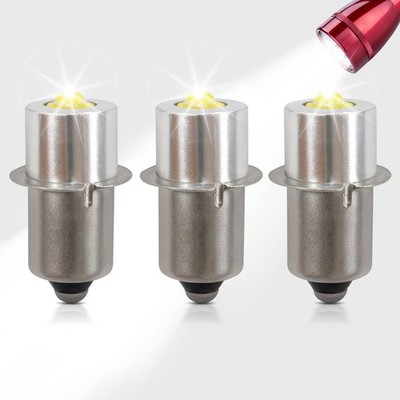 Swess Mag Light Led Bulb Upgrade Conversion Kit for Maglite 3D 3 Pack, White 
