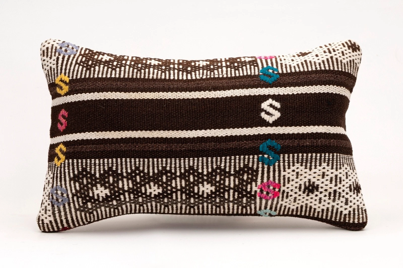 Decorative Pillow Cover, 12x20 in, Turkish Kilim Cushion, Boho Sofa Throw Pillow
Opens in a new wind