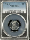 1943-S  1C  Lincoln Wheat One Cent  PCGS MS66  58318904