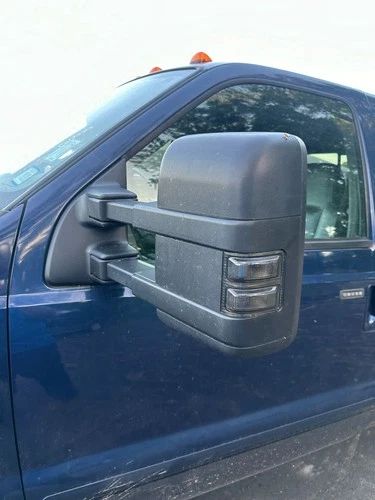 Used Left Door Mirror fits: 2008 Ford F250SD PICKUP Power dual arms telescopic h