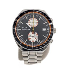 Setagaya Base Quartz Watch Analog Steel Black Silver Used