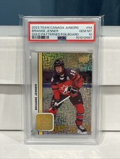 Brianne Jenner 10/25 Gold Foilboard 2023 Team Canada Juniors PSA 10 Ottawa PWHL