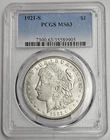 1921 S San Francisco Mint Morgan Silver Dollar $1 PCGS MS 63