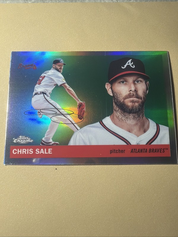 Chris Sale 2025 Topps Chrome Platinum Anniversary Refractor #49  Atlanta Braves