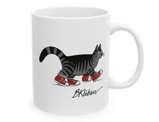 Funny B Kliban Cat In Sneakers Coffee Mug Funny Gift Ceramic 11oz Mug