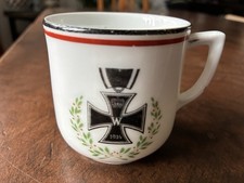 Patriotische Tasse Eisernes Kreuz Kaiserzeit Porzellan