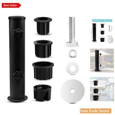 Universal Outdoor Umbrella Mount - Rust-Proof, Easy Install Holder with Sleeves