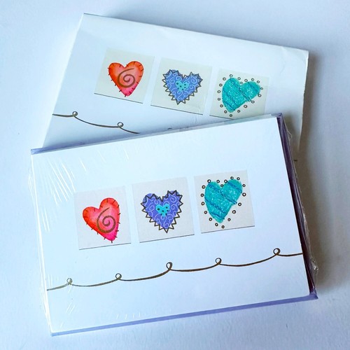 Hallmark Set of 10 Mini-Notes (Blank Inside) Cards with Envelopes - SEALED SET