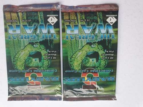 BABYLON 5 CCG THE GREAT WAR BOOSTER PACK MINT FACTORY SEALED x 2 - Picture 2 of 3