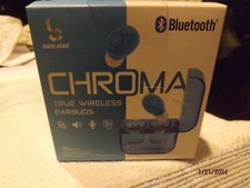 BlueTooth Chroma Wireless EarBuds--Blue--Brand New