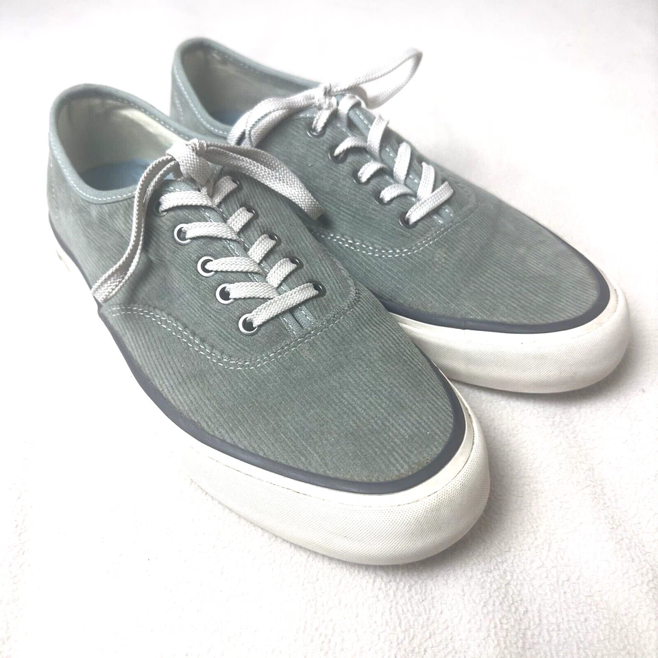 Zapatillas SeaVees para Mujer 9.5 Legend Cordies Monterey Corduroy Solid Green Lace Up Foto 2 de 4