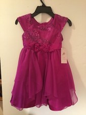 Girls' Fuchsia Holiday Dress Size 6 by Jona Michelle-New With Tags