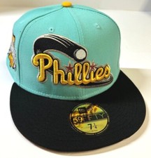 Philadelphia Phillies MLB NE '96 ASG Cooperstown Fitted Hat~Mint/Black
