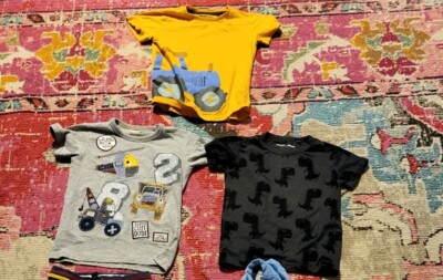 Next UK size 5 6 yeas boys tractor car clothing outfit set shirt hoodie
