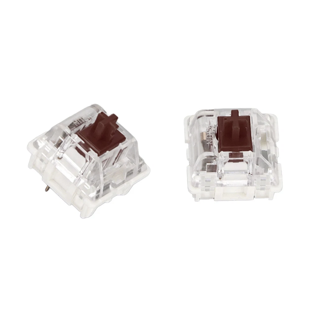10Pcs Brown Mechanical Keyboard Switches with Premium ABS Design