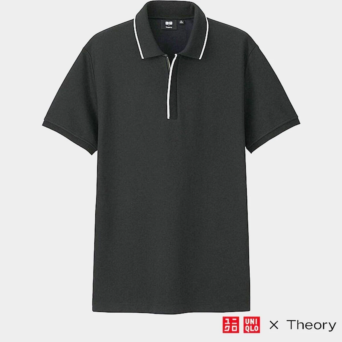 THEORY x UNIQLO 'Dry Comfort Pique' SS Zipper Polo Shirt Men's S