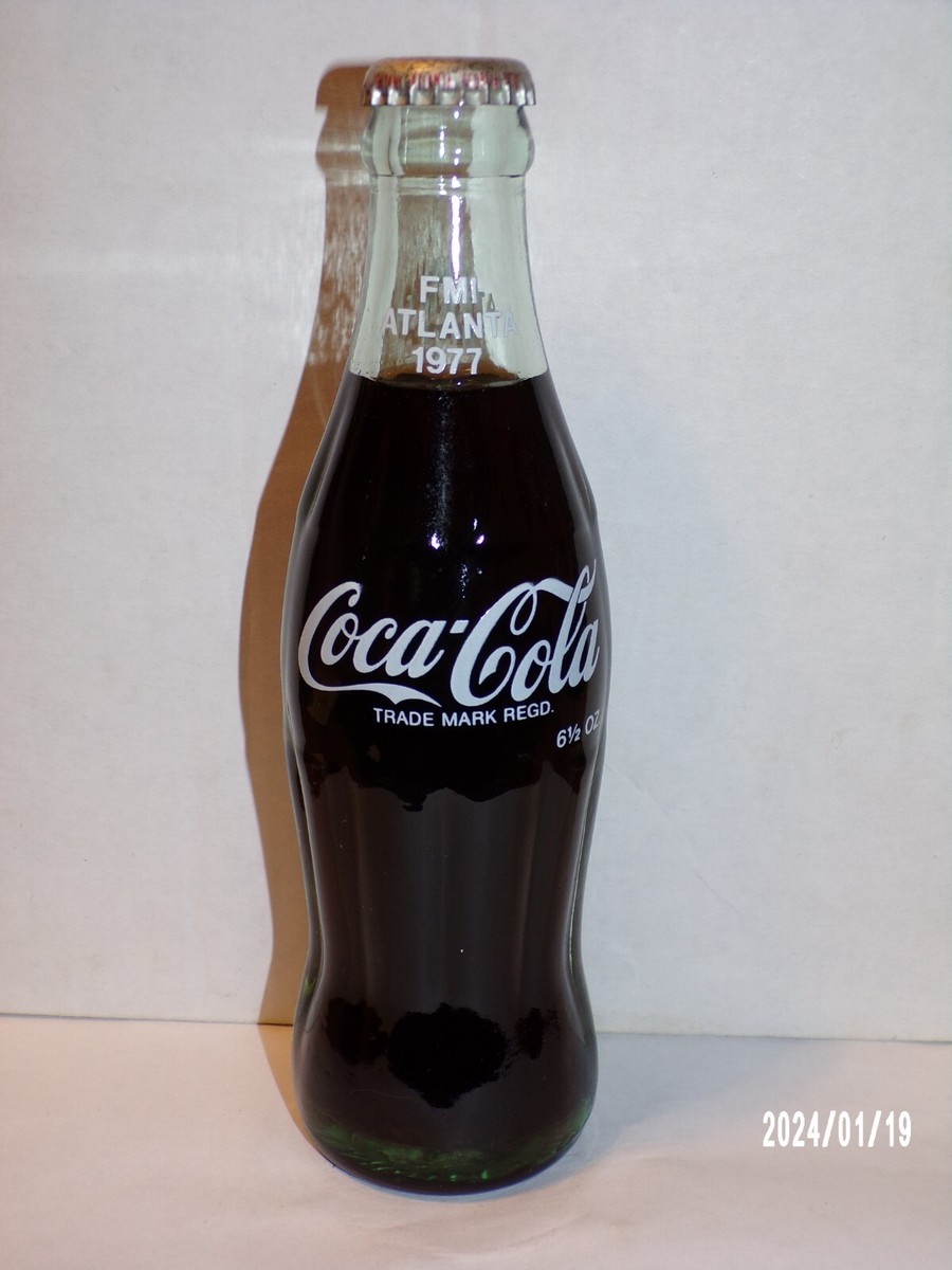 6.5 OZ COCA COLA COMMEMORATIVE BOTTLE - 1977 FMI ATLANTA