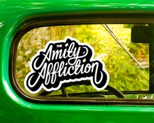 2 THE AMITY AFFLICTION DECALs Sticker Bogo For Car Window Bumper Laptop 4x4